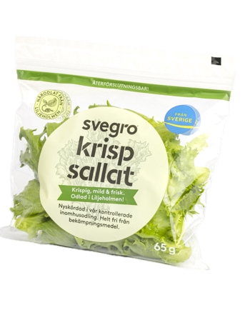 Krispsallat i påse från Svegro