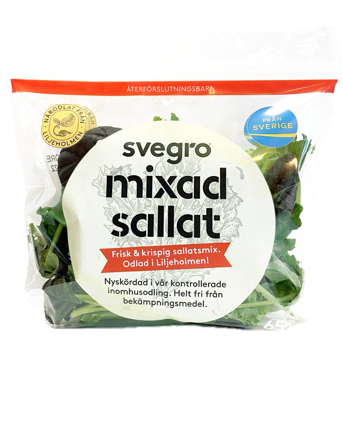 Mixsallat i påse från Svegro