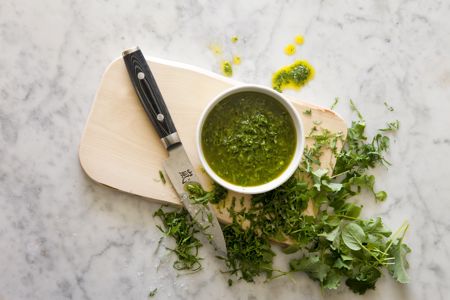 Gremolata med hackade örter