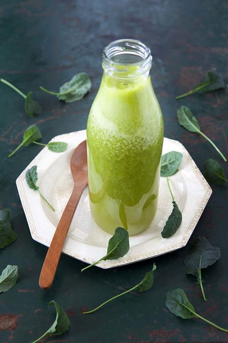 Färskpressad grön juice
