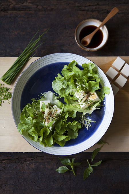 Tofu på sallat