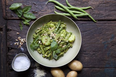 Pasta med Pesto Genovese