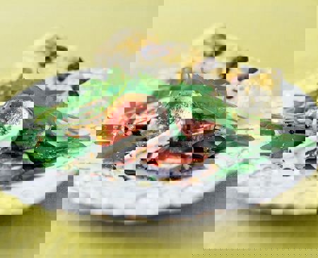 Ruccolasallad med fikon och parmesan