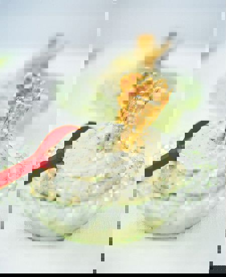 Hemmagjord yogurtglass