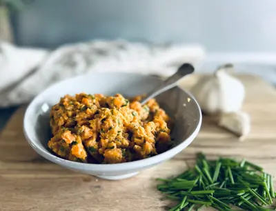 Röra med morot och tahini