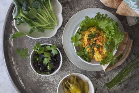 Hummus på morot och bönor