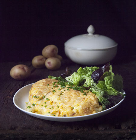 Tortilla med rimmad torsk