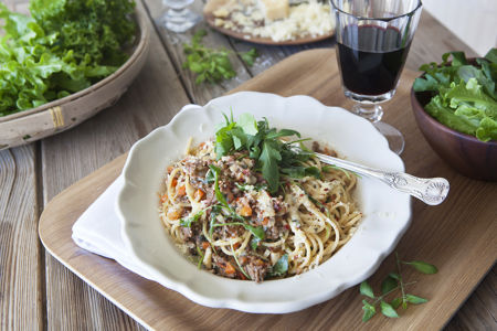 Spagetti och köttfärssås