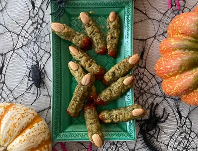 Recept zombiefingrar Halloween